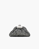 Marc Jacobs The Sequin Glam Small Clutch Silver