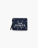 Marc Jacobs The Bandana Mini Compact Wallet Navy Multi