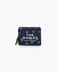 Marc Jacobs The Bandana Mini Compact Wallet Navy Multi