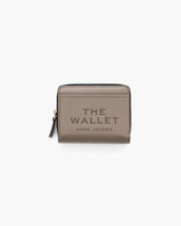 Marc Jacobs The Leather Mini Compact Wallet Cement