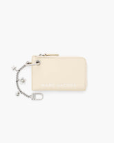 Marc Jacobs The Top Zip Charm Wallet Cloud White