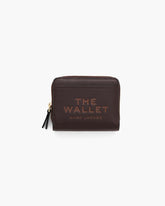 Marc Jacobs The Leather Mini Compact Wallet Ganache