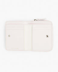 Marc Jacobs The Leather Mini Compact Wallet Cotton
