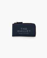 Marc Jacobs The Leather Top Zip Multi Wallet Blue Sea