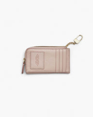 Marc Jacobs The Leather Top Zip Multi Wallet Rose