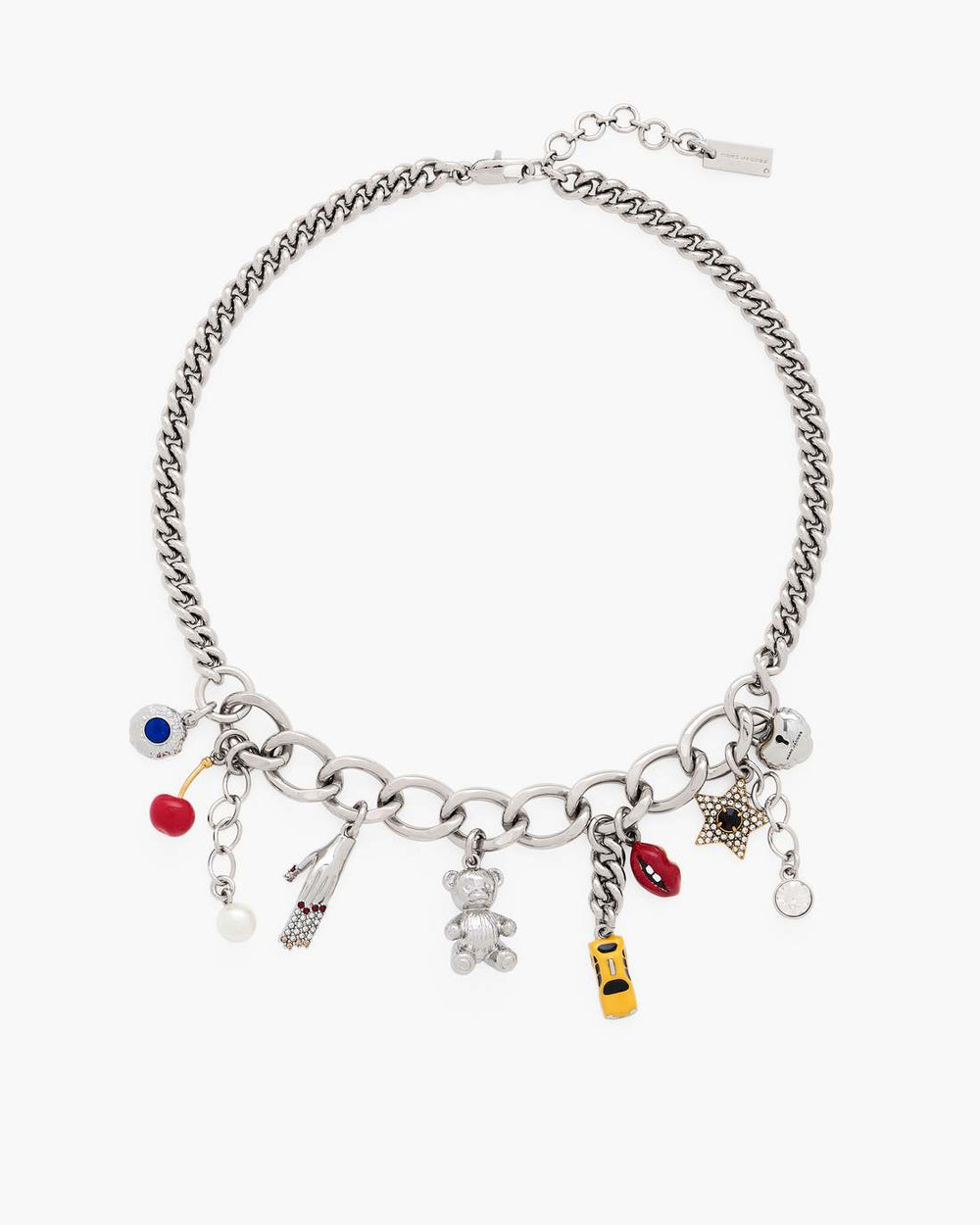Marc Jacobs The Trinket Charm Necklace Silver/Multi