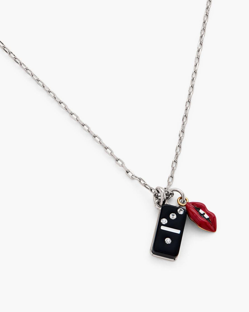 Marc Jacobs The Trinket Pendant Necklace Silver/Multi