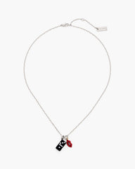 Marc Jacobs The Trinket Pendant Necklace Silver/Multi
