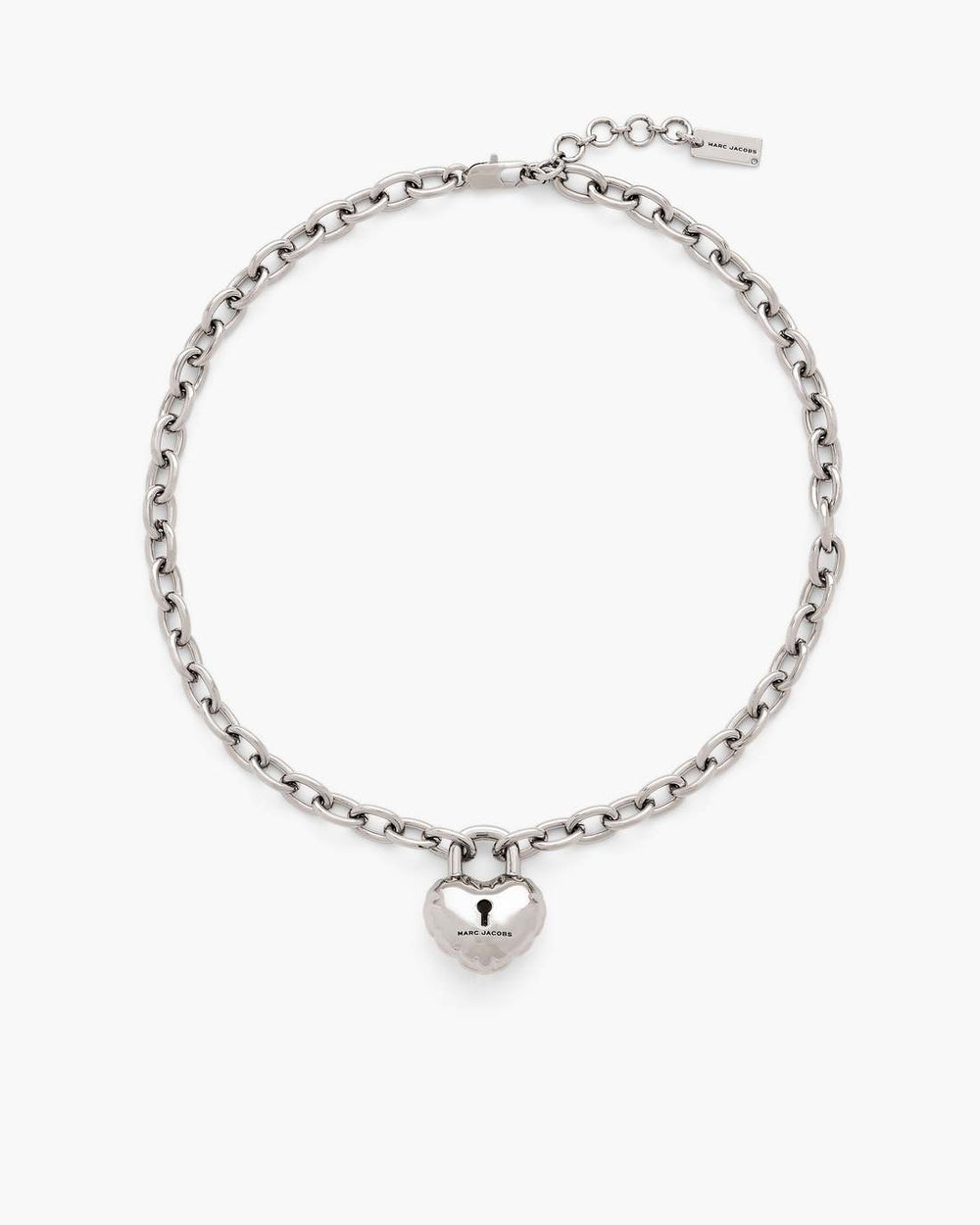 Marc Jacobs The Heart Balloon Necklace Light Antique Silver