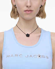 Marc Jacobs The Daisy Pave Necklace Black/Black Crystal