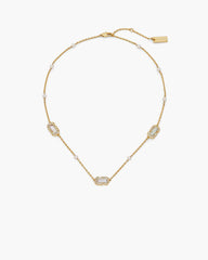Marc Jacobs The J Marc Luxe Station Necklace Gold/Crystal