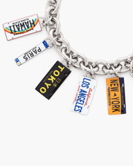 Marc Jacobs The Cities License Plate Charm Bracelet Silver/Multi