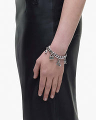 Marc Jacobs The Mini Icon Charm Bracelet Light Antique Silver