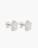 Marc Jacobs The Daisy Pave Stud Earrings Silver/Crystal