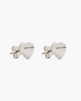 Marc Jacobs The Heart Balloon Stud Earrings Light Antique Silver