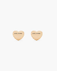 Marc Jacobs The Heart Balloon Stud Earrings Light Antique Gold