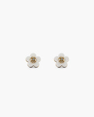 Marc Jacobs The Daisy Stud Earrings Gold/White