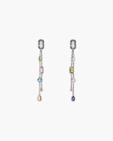 Marc Jacobs The J Marc Luxe Gem Linear Earrings Silver/Multi