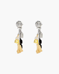 Marc Jacobs The Mini Icon Charm Earrings Gold/Silver