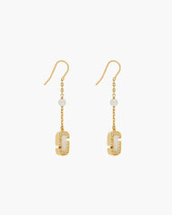 Marc Jacobs The J Marc Luxe Linear Earrings Gold/Crystal
