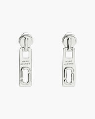 Marc Jacobs J Marc Zipper Earrings Silver