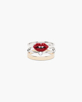 Marc Jacobs The Lips Ring Set Gold/Silver