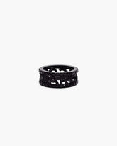 Marc Jacobs The Monogram Pave Ring Black/Black Crystal