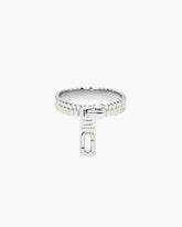 Marc Jacobs J Marc Zipper Ring Silver