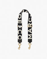 Marc Jacobs The Logo Webbing Strap Black/White