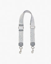 Marc Jacobs The Outline Logo Webbing Strap Wolf Grey Multi