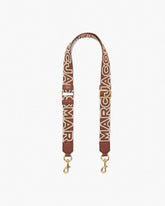 Marc Jacobs The Thin Outline Logo Webbing Strap Argan Oil Multi