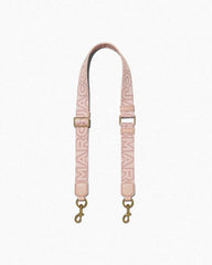 Marc Jacobs The Thin Outline Logo Webbing Strap Rose Multi