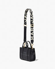 Marc Jacobs The Thin Logo Webbing Strap Black/White
