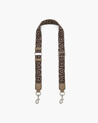 Marc Jacobs The Thin Outline Logo Webbing Strap Cement Multi