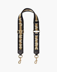 Marc Jacobs The Logo Webbing Strap Gold Multi
