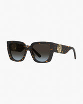 Marc Jacobs The J Marc Square Cutout Sunglasses Havana