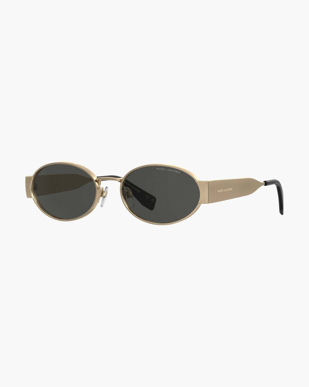 Marc Jacobs The Classic Logo Round Sunglasses Black/Gold