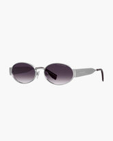 Marc Jacobs The Classic Logo Round Sunglasses Silver