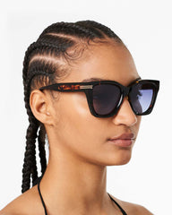 Marc Jacobs Icon Edge Oversized Square Sunglasses Havana