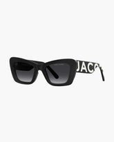 Marc Jacobs The Bold Logo Cat Eye Sunglasses Black/White