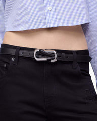 Marc Jacobs The Dual Belt Black/Silver