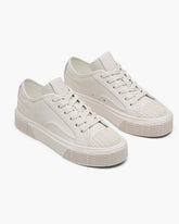 Marc Jacobs The Leather Sneaker Cotton White