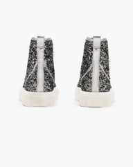 Marc Jacobs The Sequin High Top Sneaker Silver
