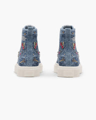 Marc Jacobs The Trinket Charm High Top Sneaker Medium Wash Multi