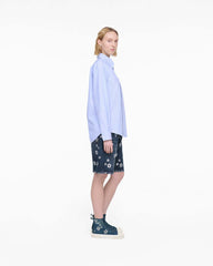 Marc Jacobs The Sequin Daisy Denim High Top Sneaker Vintage Indigo