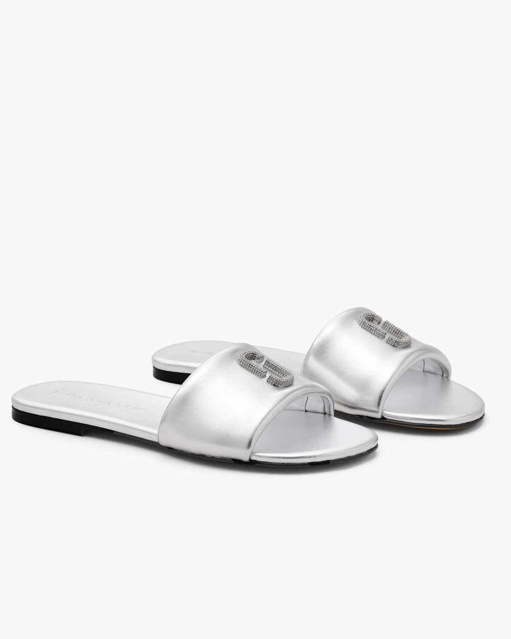 Marc Jacobs The Pave Snapshot Slide Silver