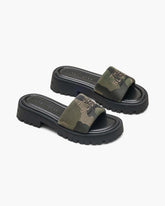 Marc Jacobs The Camo Jacquard Lug Sole Slide Camo Multi