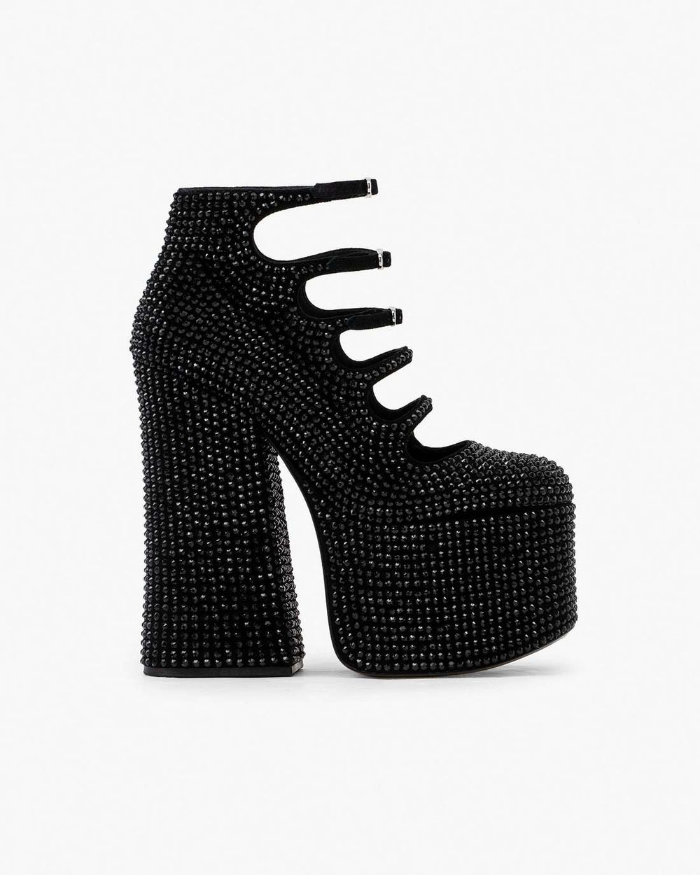 Marc Jacobs The Rhinestone Kiki Ankle Boot Black/Black