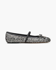 Marc Jacobs The Sequin Sabrina Ballerina Silver