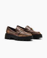 Marc Jacobs The Distressed Leather Frankie Loafer Ebony